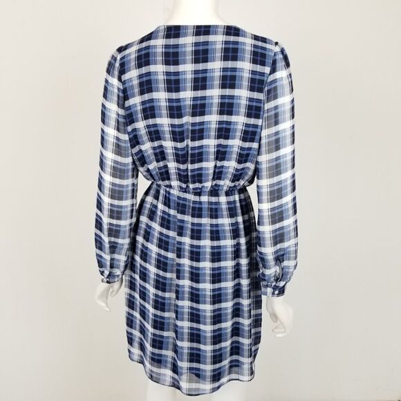 Altar'd State Plaid Faux Wrap Mini Dress Small - Picture 6 of 6
